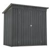 6 x 4 ft Outdoor Storage Shed, All Weather Tool Shed for Garden, Backyard, Lawn, Black