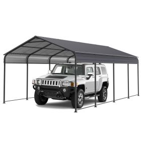 Metal Carport 12 √ó20 FT Heavy Duty with Galvanized Steel Roof, Metal Garage Canopy with Galvanized Steel Roof & Frame, Car Tent Outdoor Storage Shed