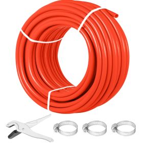 VEVOR Oxygen Barrier 1/2 Inch 300 Feet Tube Coil EVOH PEX-B Pipe, for Residential Commercial Radiant Floor Heating, Red