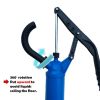 JAANHUEI P490 Plastic Lever Acting Drum Barrel Pump PP Manual Drum Barrel Pump Patented in USA Blue 53.5 inches (136 cm) PP Spout 11.8 oz. (350 cc) Pe