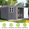 8X10FT Outdoor Storage Shed with Thickened Galvanized Steel,with Sloped Roof & Double Lockable Door,Storage Shed Large with 6 Vents, Garden Tool Shed