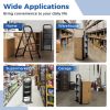 2 in 1 Hand Truck and Ladder Combo with Rubber Wheels, Handle for Warehouse, Garage, Home