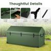 Waterproof Outdoor Storage Box with Ventilated Window, Adjustable Snap