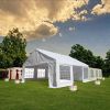 20x20 Feet Party Tent Heavy Duty Marquee Canopy Outdoor Wedding tent Carport Events Shelter Tent for Parties BBQ with Storgae Carry Bags