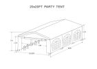 20x20 Feet Party Tent Heavy Duty Marquee Canopy Outdoor Wedding tent Carport Events Shelter Tent for Parties BBQ with Storgae Carry Bags