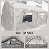 Carport, 10√ó20 Heavy Duty Portable Carport Garage Tent for Outdoor Storage Shelter white