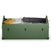 Waterproof Outdoor Storage Box with Ventilated Window, Adjustable Snap