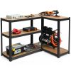 72 Inch Storage Rack with 5 Adjustable Shelves for Books Kitchenware