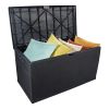 120gal 460L Outdoor Garden Plastic Storage Deck Box Chest Tools Cushions Toys Lockable Seat Waterproof