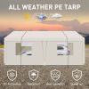 Carport, 10√ó20 Heavy Duty Portable Carport Garage Tent for Outdoor Storage Shelter white