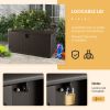 130 Gallon Patio All Weather Storage Container with Lockable Lid