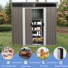 6ft x 5ft Outdoor Metal Storage Shed With window Transparent plate W540S00011