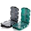 10 Compartment Bait Storage waterproof Box For Bait, Hooks Multipurpose Plastic Storage Box Fishing Tackle Accessories Box